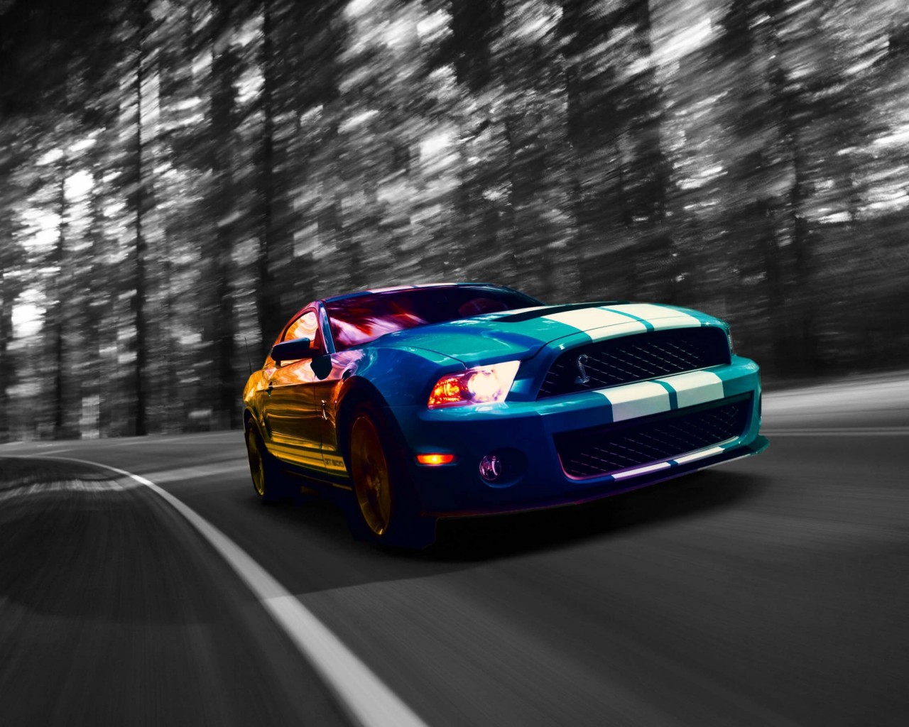 Ford Mustang Shelby GT500 Wallpaper for Desktop 1280x1024