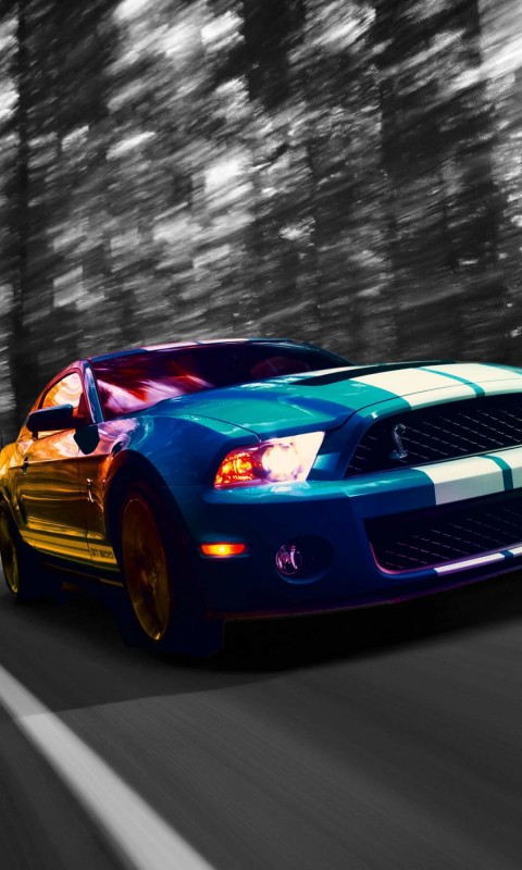 Ford Mustang Shelby GT500 Wallpaper for HTC Desire HD