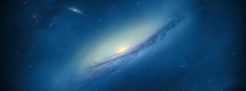 Galaxy NGC 3190 Wallpaper for Social Media Facebook Cover