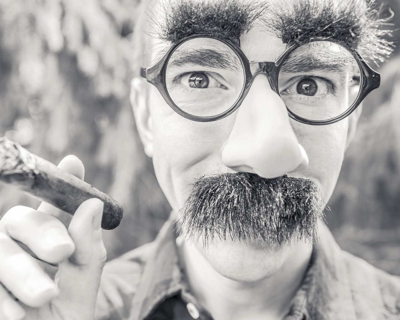 Groucho Glasses Man Wallpaper for Desktop 1280x1024