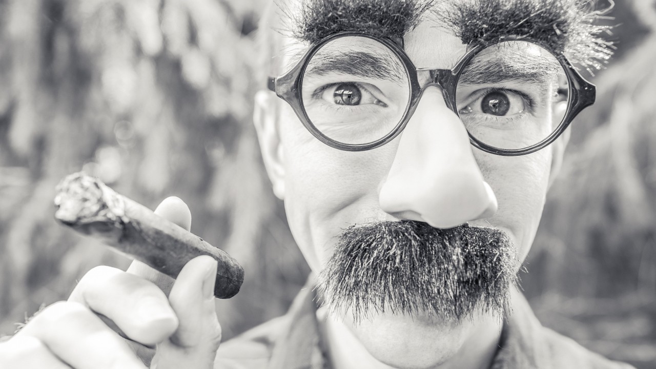 Groucho Glasses Man Wallpaper for Desktop 1280x720