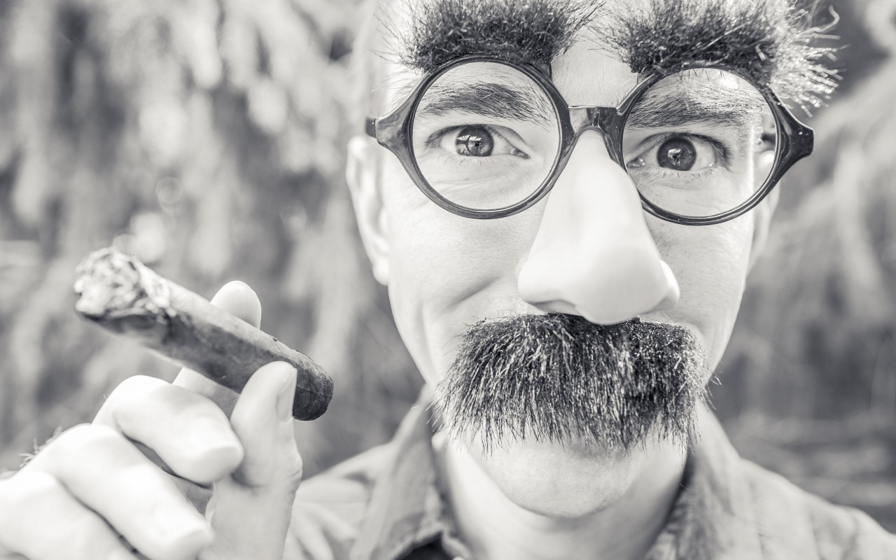 Groucho Glasses Man Wallpaper for Desktop 1280x800