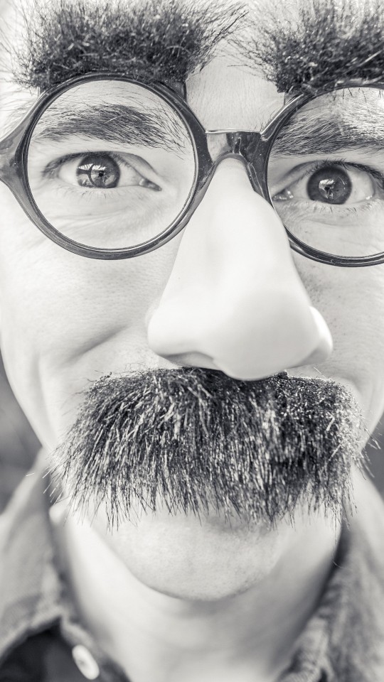 Groucho Glasses Man Wallpaper for SAMSUNG Galaxy S4 Mini