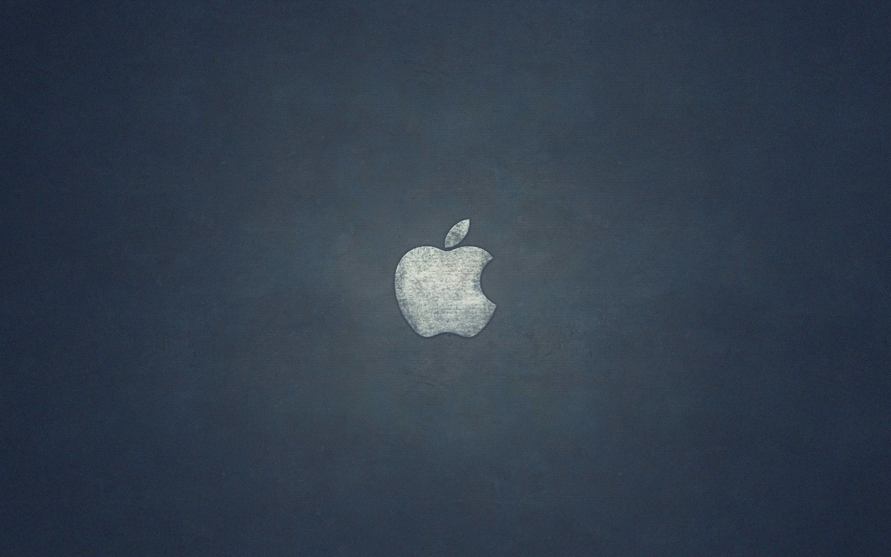 Grunge Apple Logo Wallpaper for Desktop 1280x800