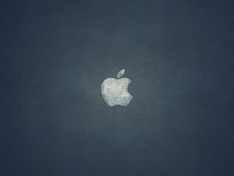 Grunge Apple Logo Wallpaper for Desktop 800x600