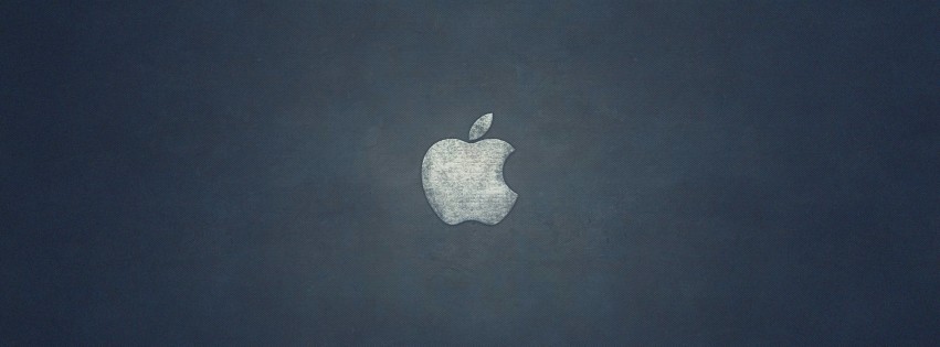 Grunge Apple Logo Wallpaper for Social Media Facebook Cover