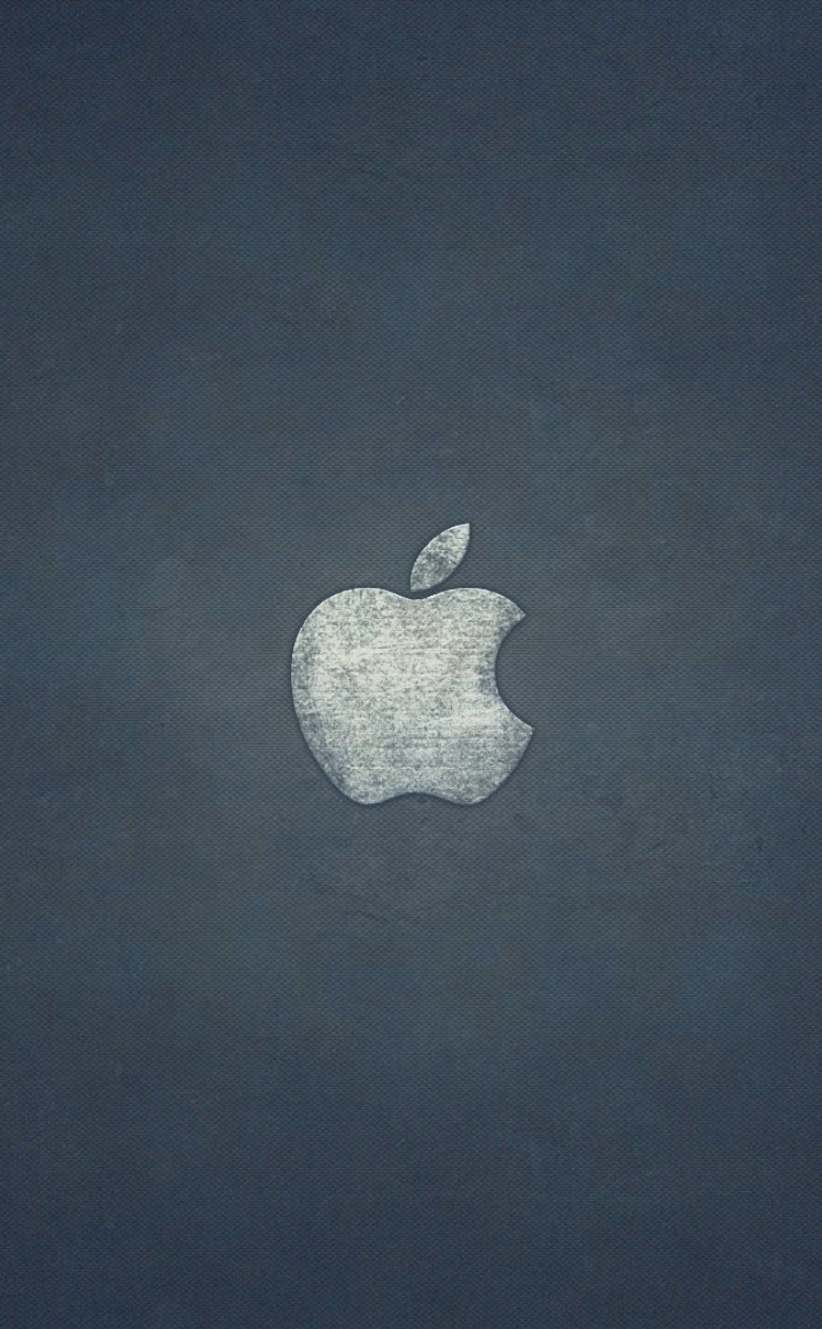 Grunge Apple Logo Wallpaper for Apple iPhone 4 / 4s