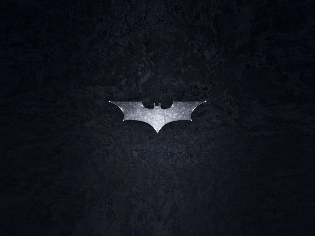 Grungy Batman Dark Knight Logo Wallpaper for Desktop 1024x768