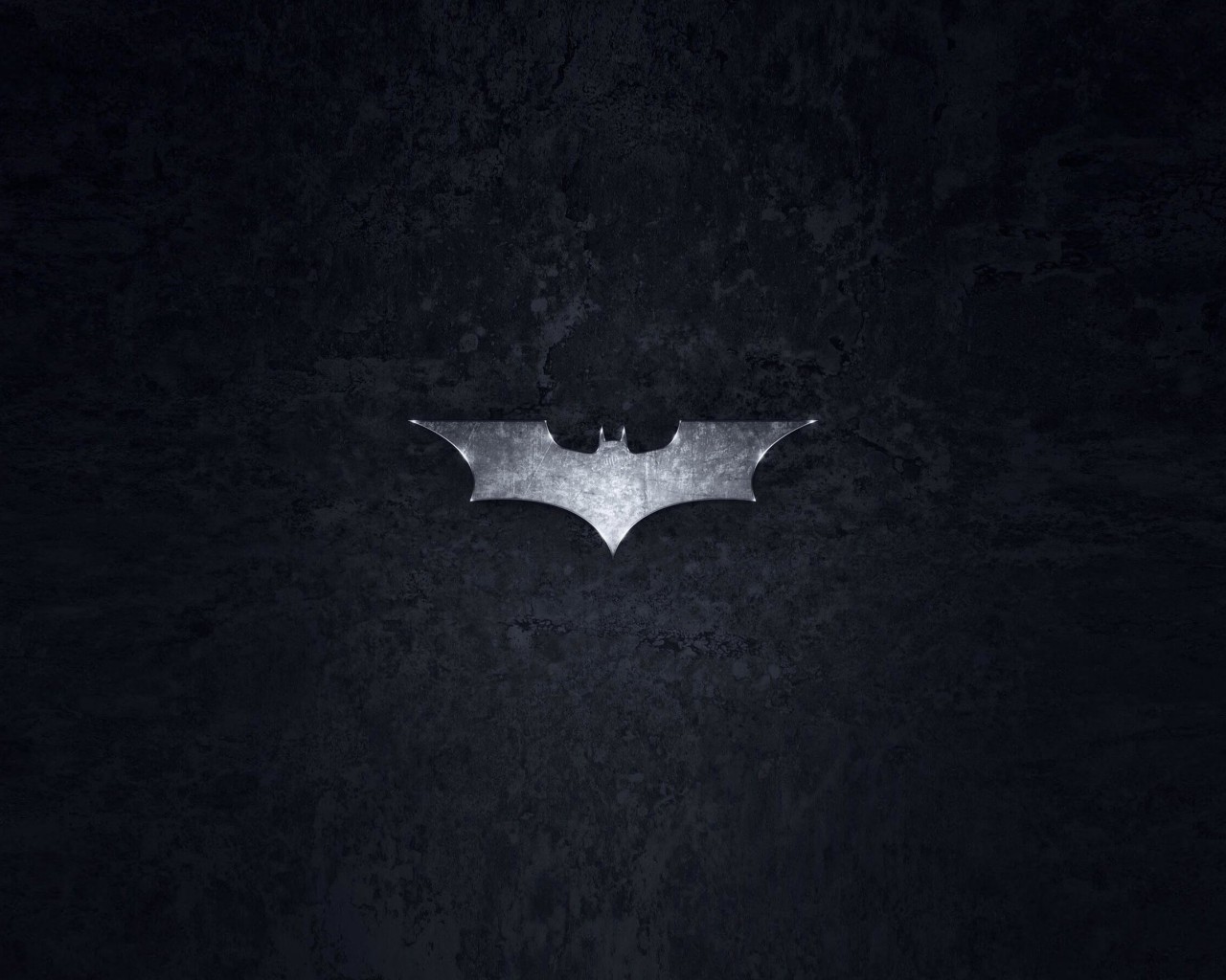Grungy Batman Dark Knight Logo Wallpaper for Desktop 1280x1024