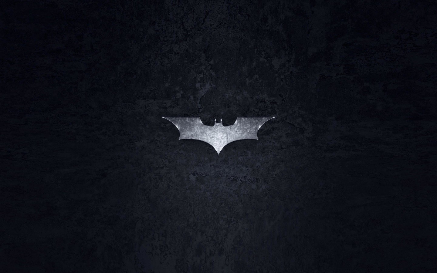 Grungy Batman Dark Knight Logo Wallpaper for Desktop 1440x900