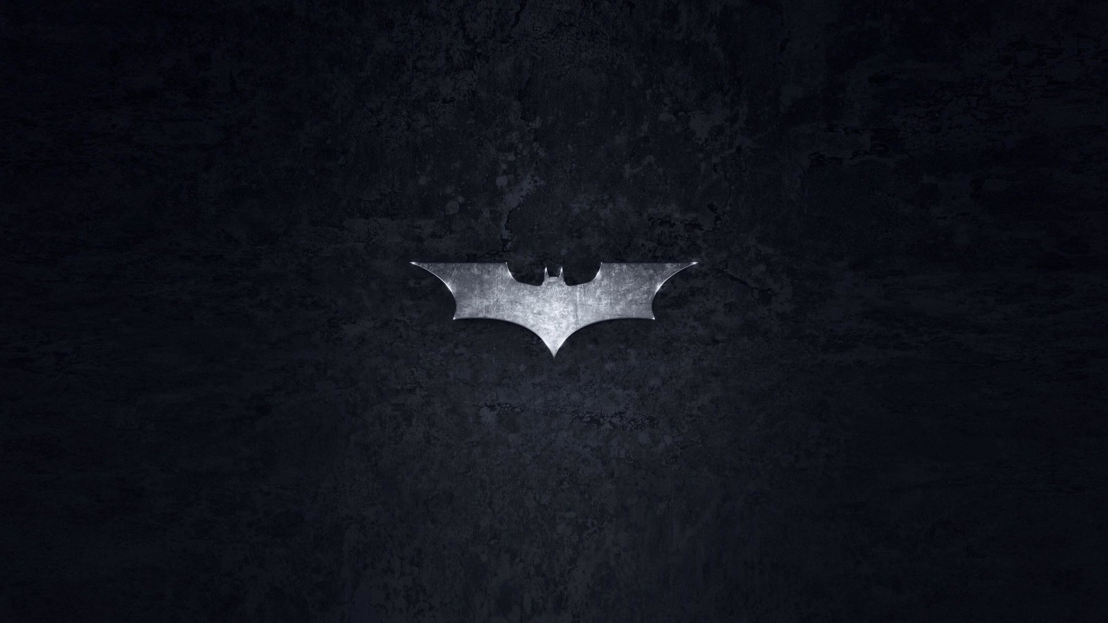Grungy Batman Dark Knight Logo Wallpaper for Desktop 1600x900