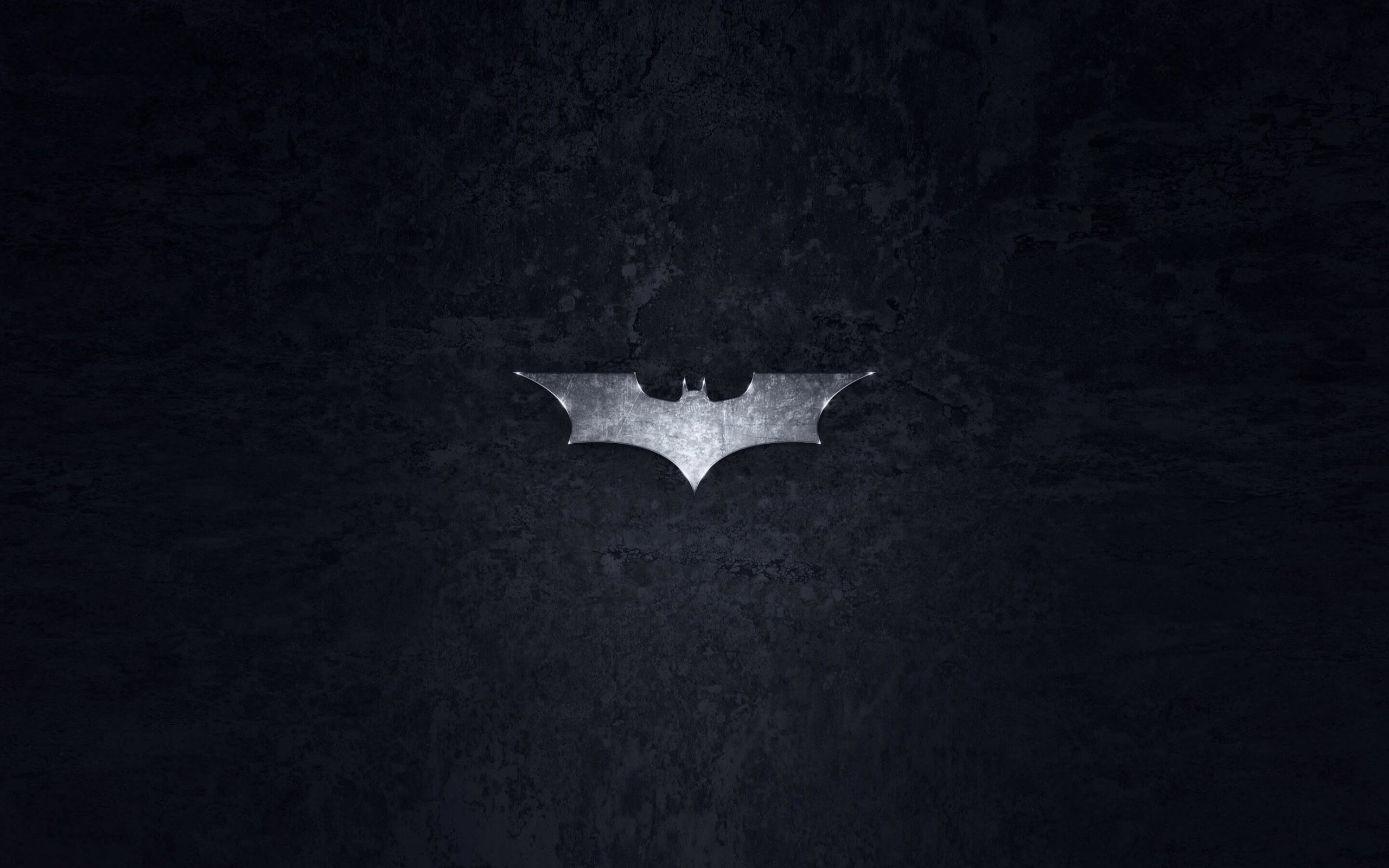Grungy Batman Dark Knight Logo Wallpaper for Desktop 2560x1600