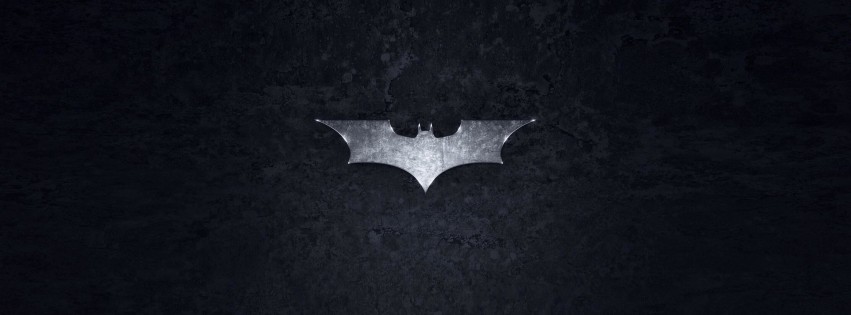 Grungy Batman Dark Knight Logo Wallpaper for Social Media Facebook Cover