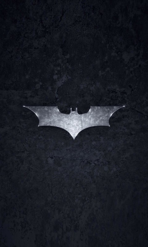 Grungy Batman Dark Knight Logo Wallpaper for HTC Desire HD
