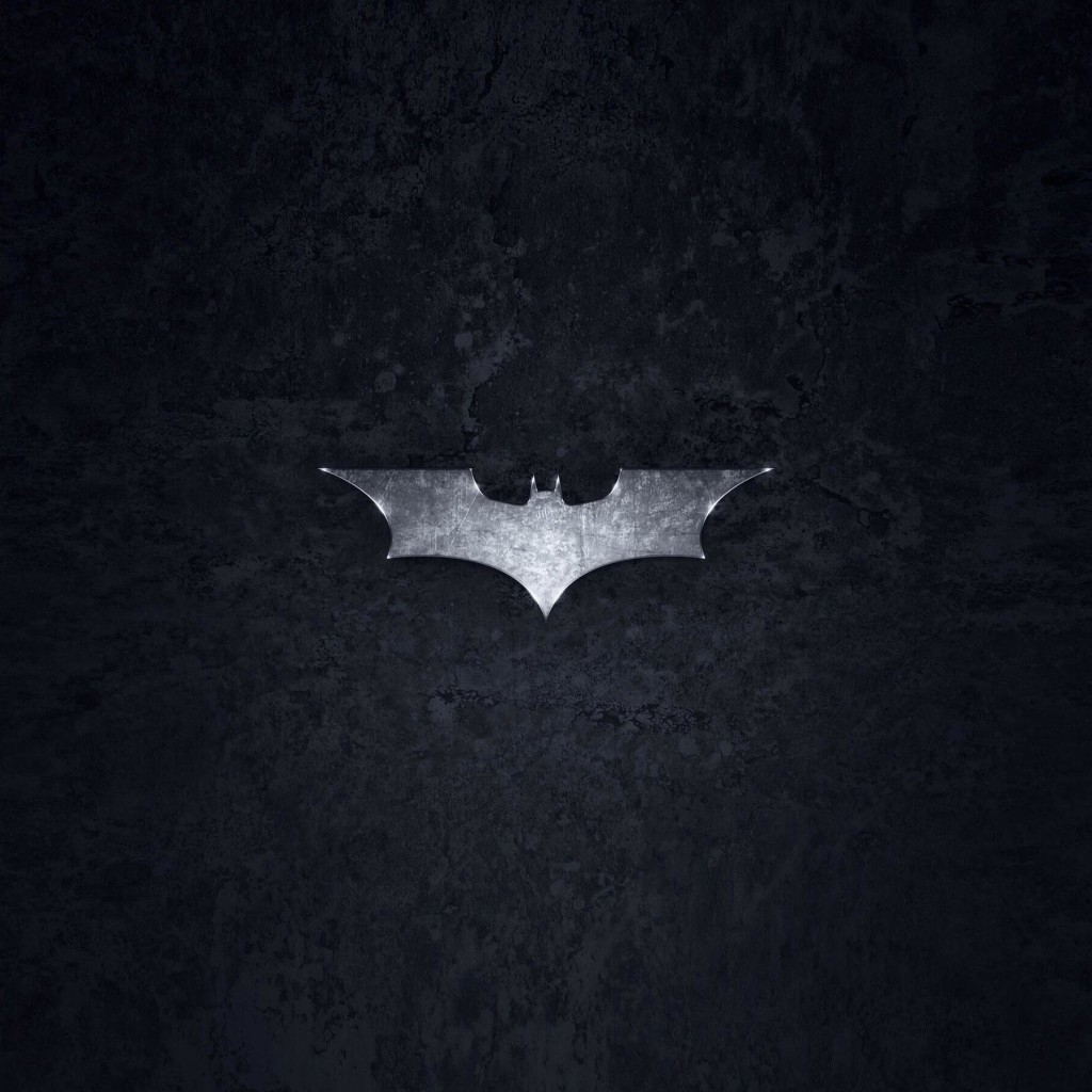 Grungy Batman Dark Knight Logo Wallpaper for Apple iPad 2