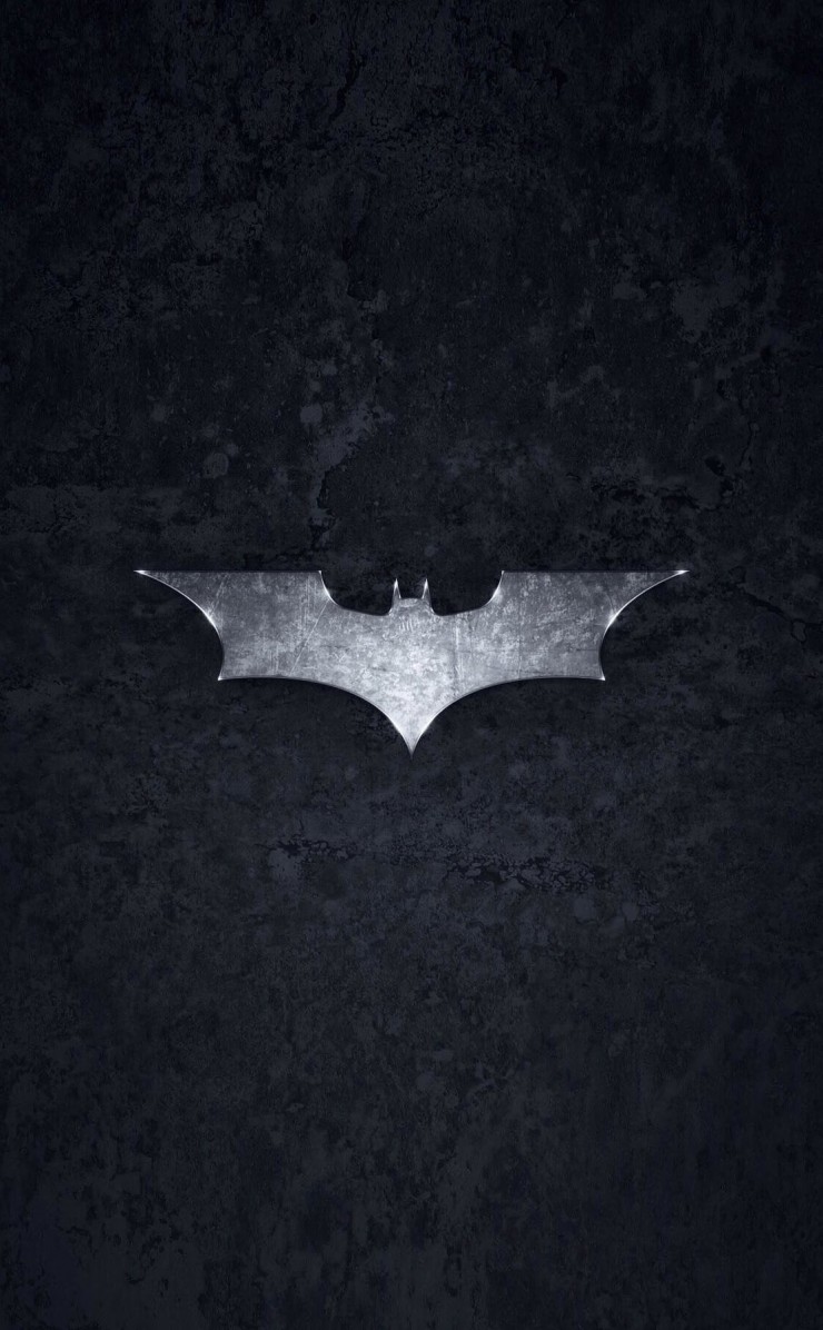 Grungy Batman Dark Knight Logo Wallpaper for Apple iPhone 4 / 4s