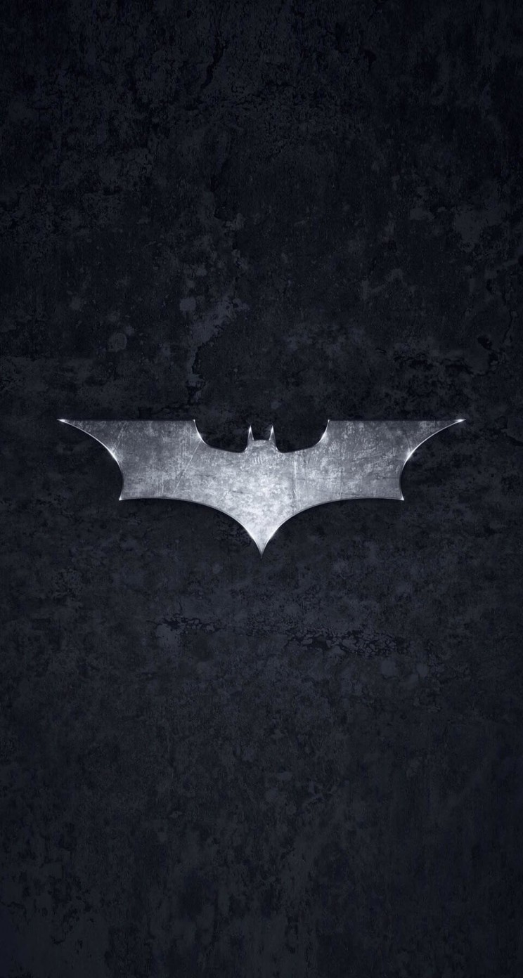 Grungy Batman Dark Knight Logo Wallpaper for Apple iPhone 5 / 5s