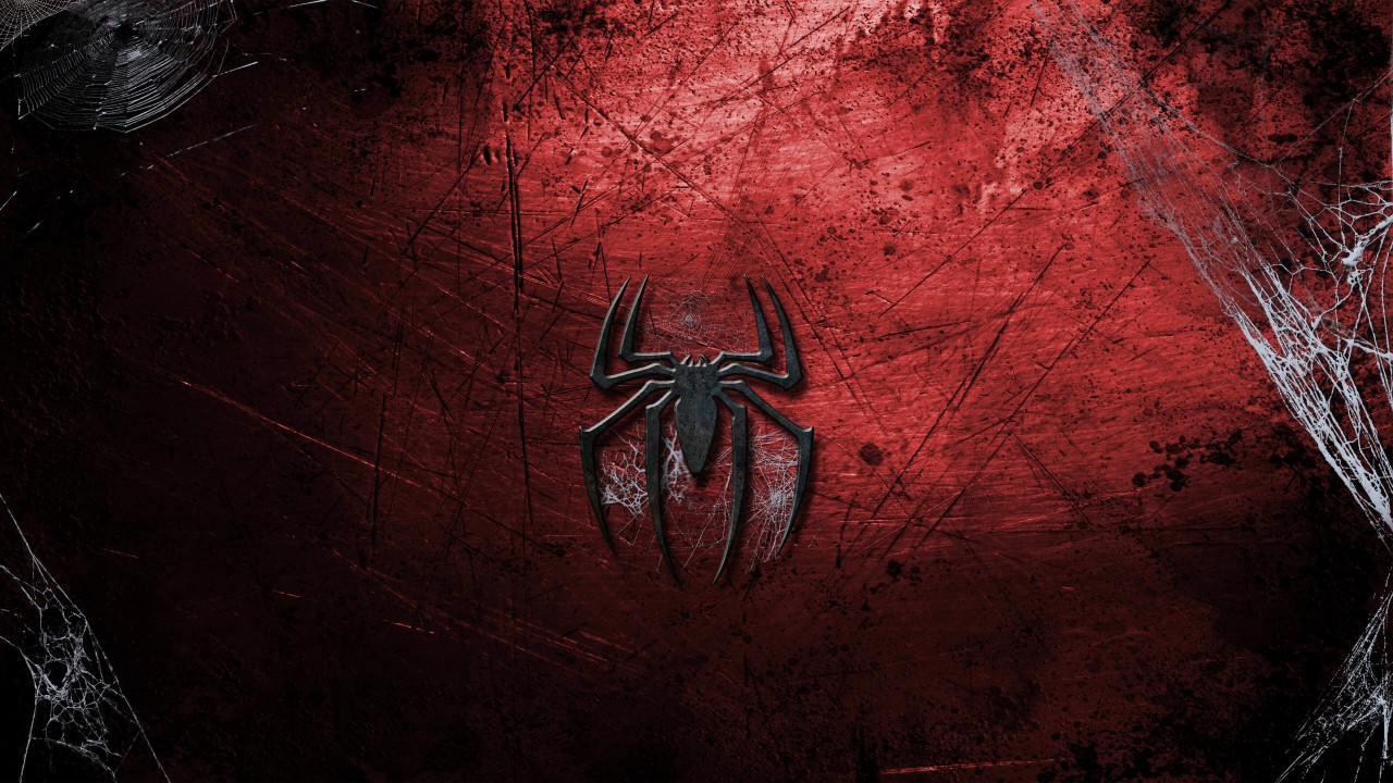 Grungy Spider-Man Logo Wallpaper for Desktop 1280x720