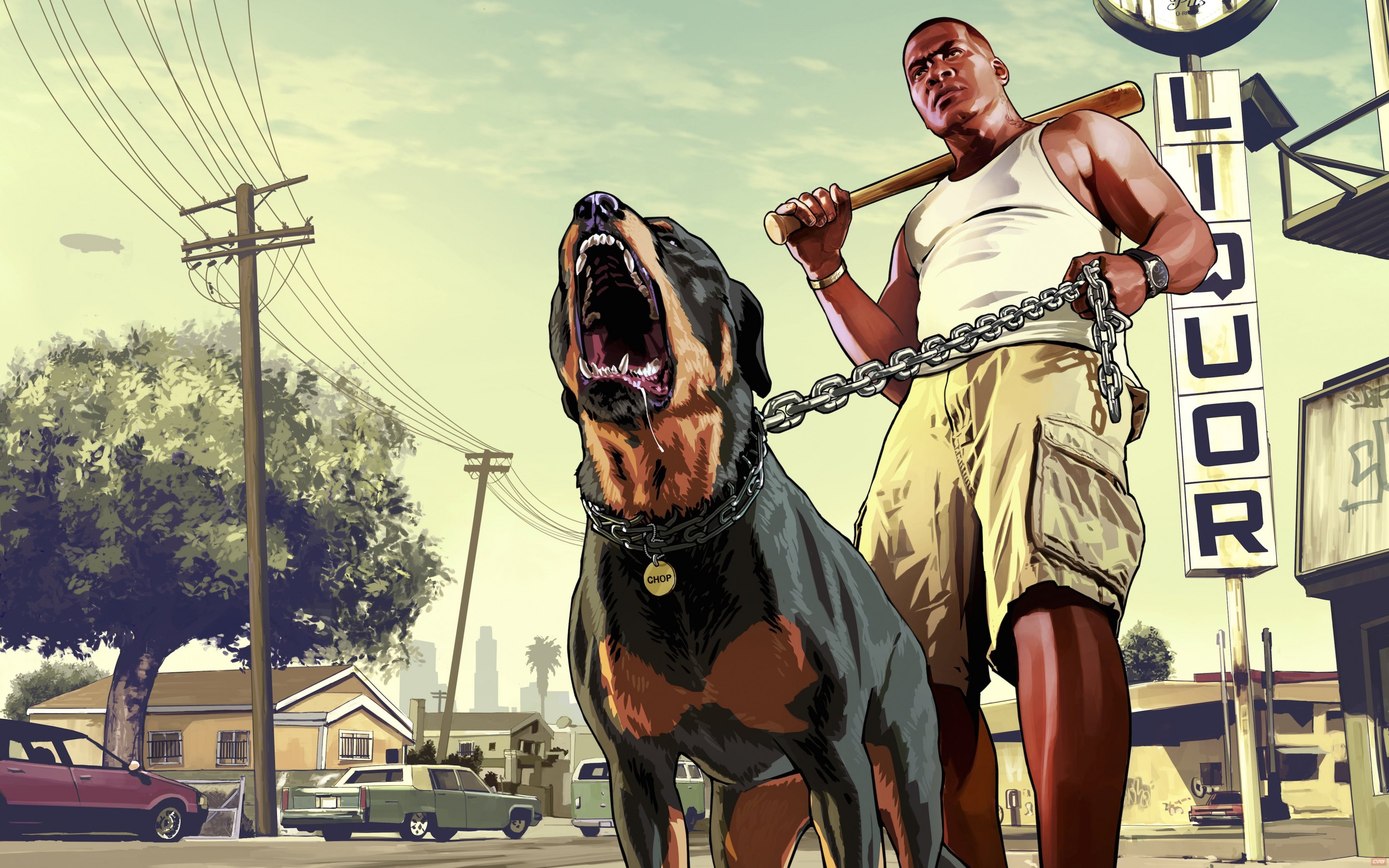 GTA 5 : Franklin Clinton Wallpaper for Desktop 2880x1800