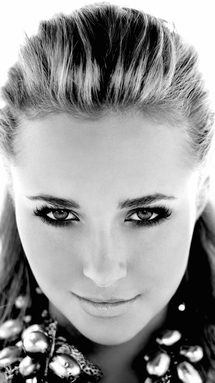 Hayden Panettiere In Black & White Wallpaper for HTC One X