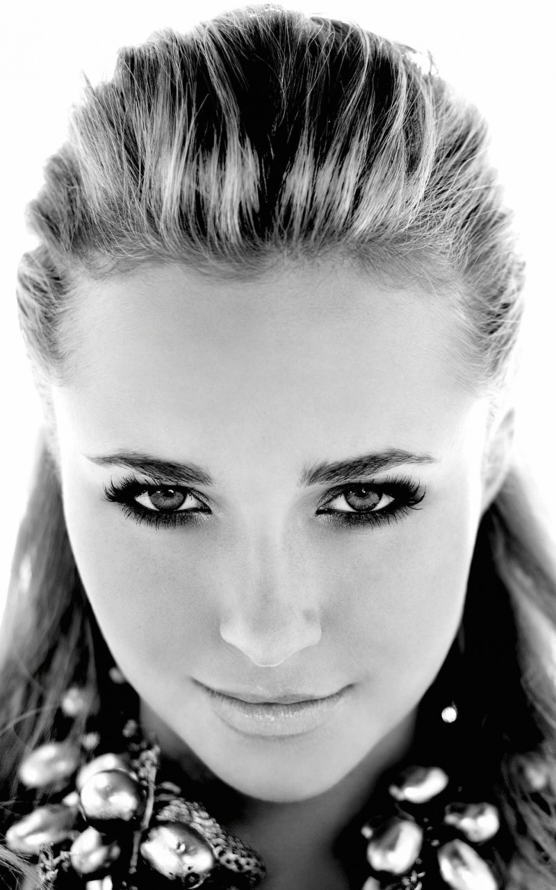 Hayden Panettiere In Black & White Wallpaper for Amazon Kindle Fire HD