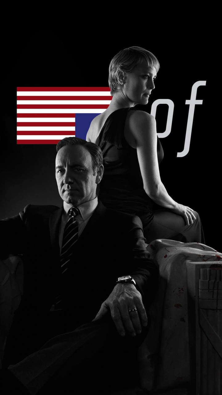 House of Cards - Black & White Wallpaper for SAMSUNG Galaxy Note 2
