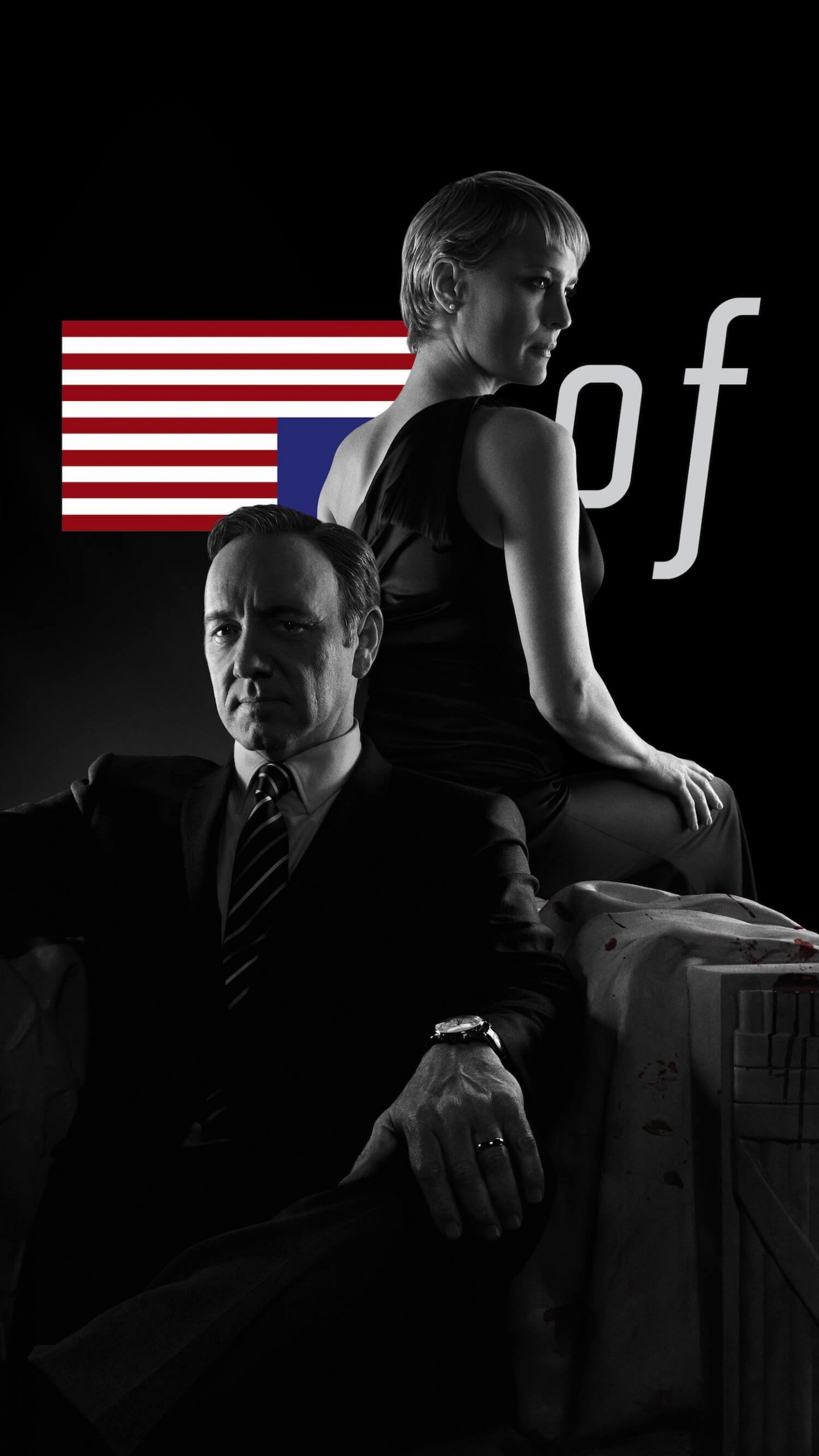 House of Cards - Black & White Wallpaper for SAMSUNG Galaxy Note 4