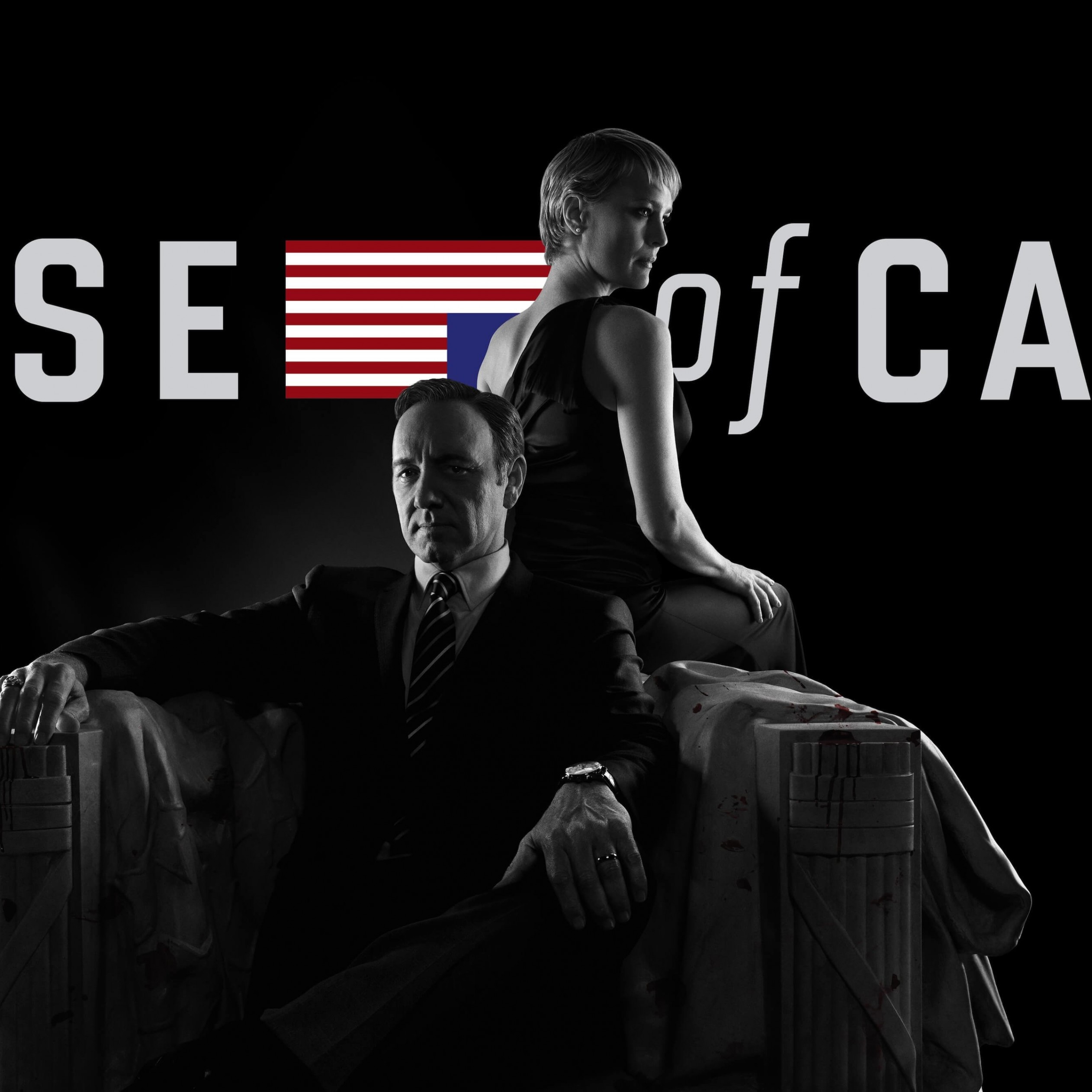 House of Cards - Black & White Wallpaper for Apple iPad 4