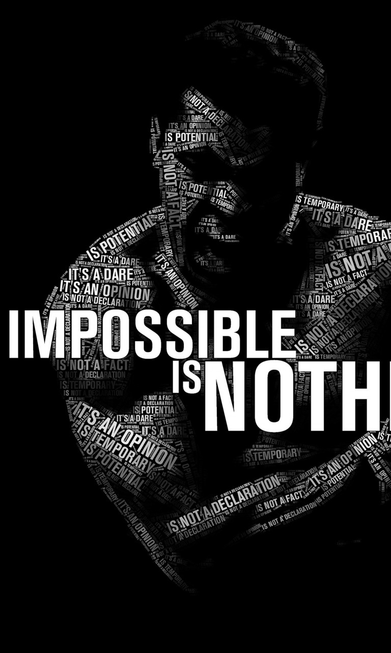 Impossible Is Nothing - Muhammad Ali Wallpaper for Google Nexus 4