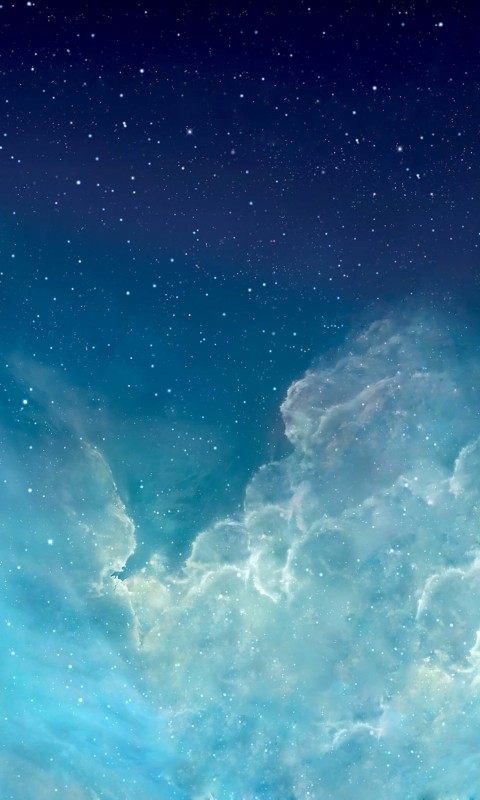 iOS Nebula Wallpaper for HTC Desire HD