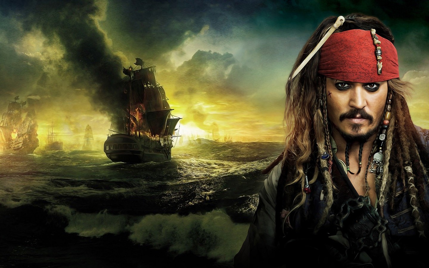 Jack Sparrow - Pirates Of The Caribbean Wallpaper for Desktop 1440x900