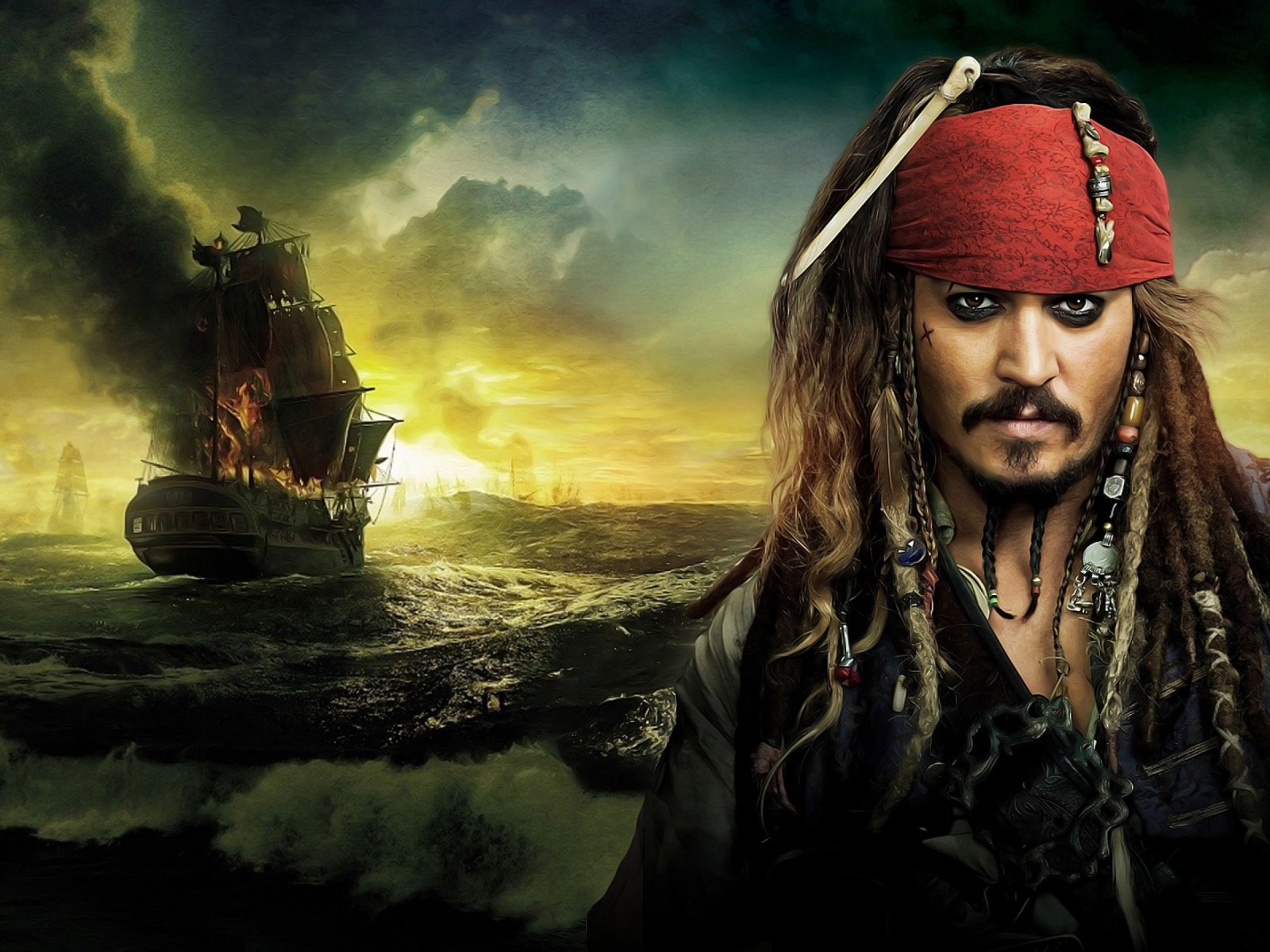 Jack Sparrow - Pirates Of The Caribbean Wallpaper for Desktop 1600x1200
