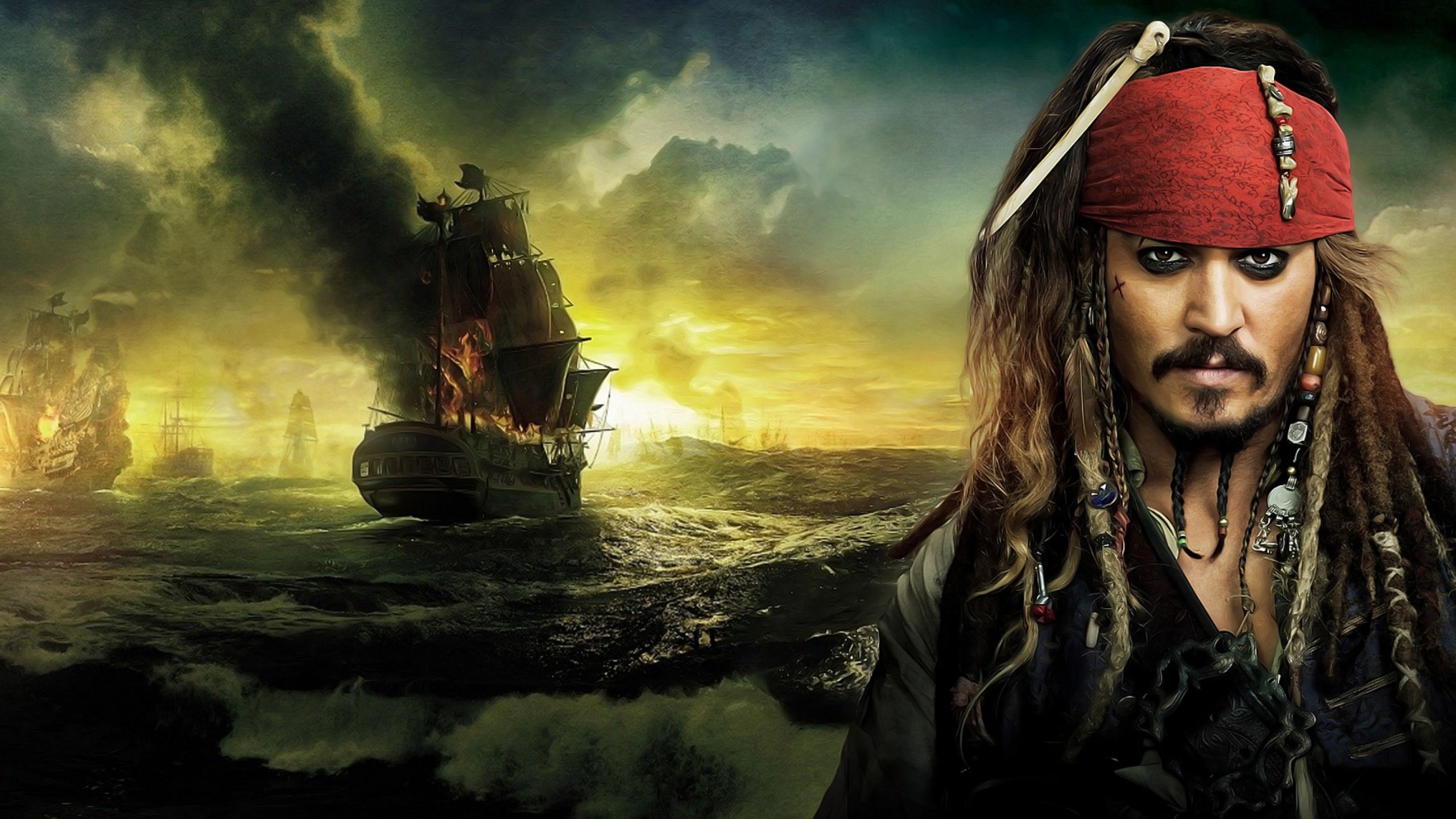 Jack Sparrow - Pirates Of The Caribbean Wallpaper for Social Media YouTube Channel Art