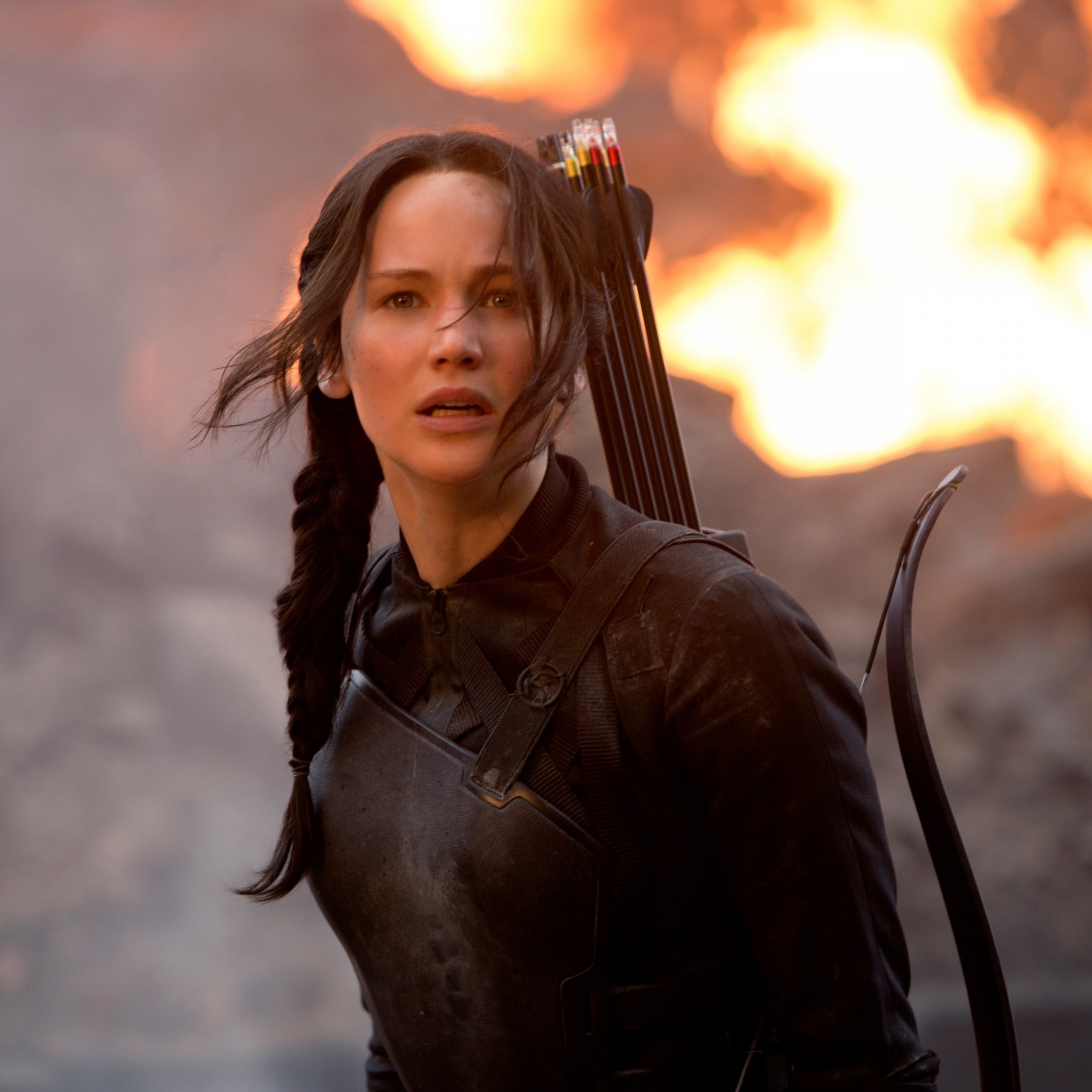 Jennifer Lawrence in The Hunger Games Wallpaper for Google Nexus 9