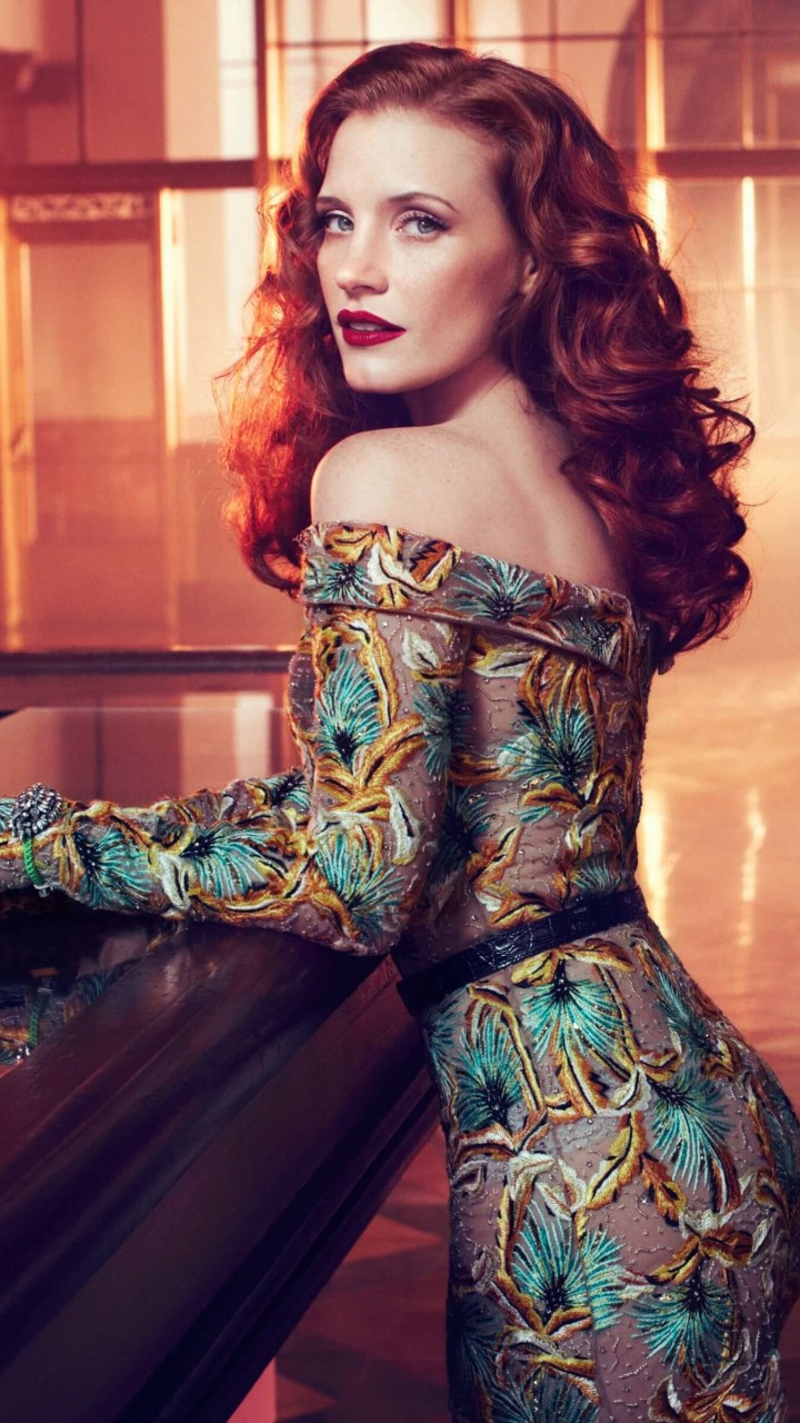 Jessica Chastain Wallpaper for SAMSUNG Galaxy Note 2