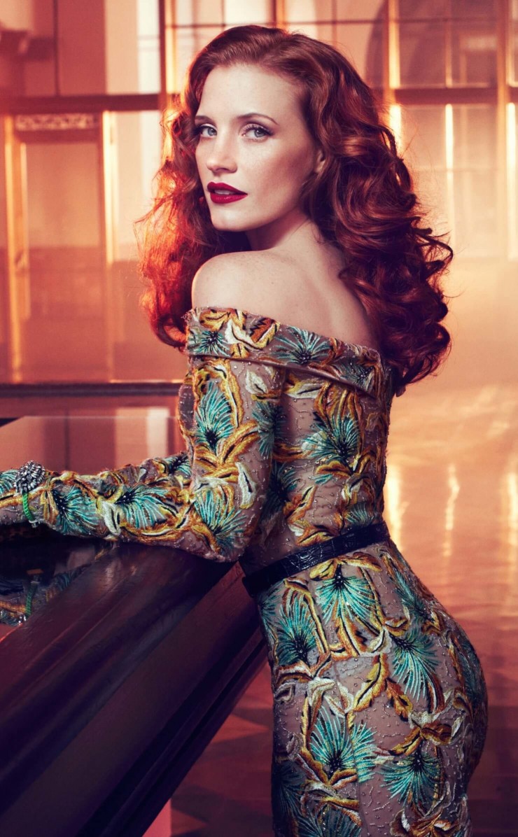 Jessica Chastain Wallpaper for Apple iPhone 4 / 4s