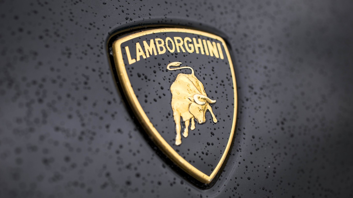 Lamborghini Logo Wallpaper for Desktop 1366x768