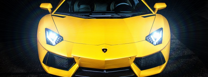 Lamborghini Murcielago LP670 Front View Wallpaper for Social Media Facebook Cover