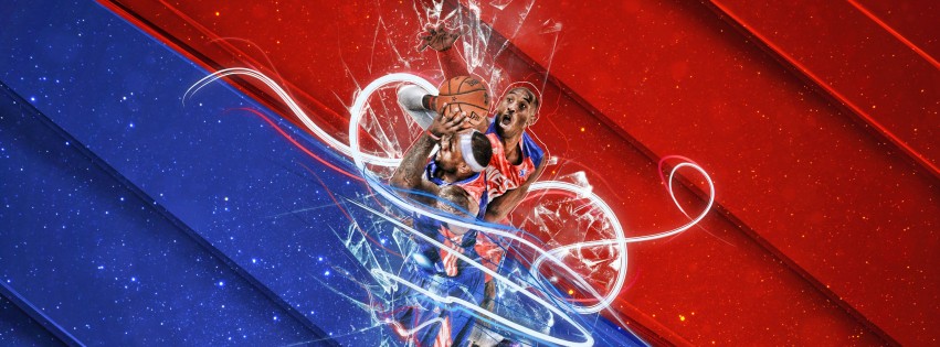 LeBron James Vs Kobe Bryant - NBA - Basketball Wallpaper for Social Media Facebook Cover