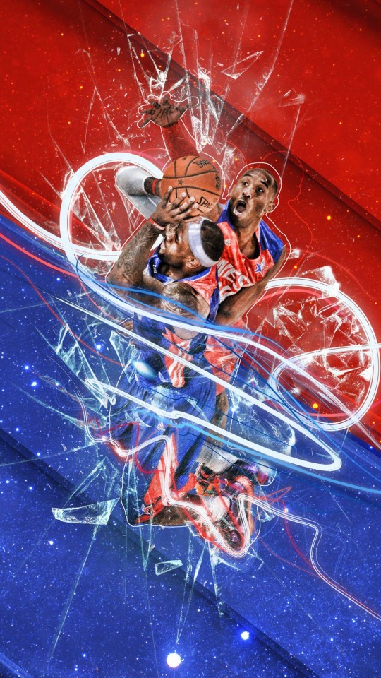 LeBron James Vs Kobe Bryant - NBA - Basketball Wallpaper for SAMSUNG Galaxy S4 Mini