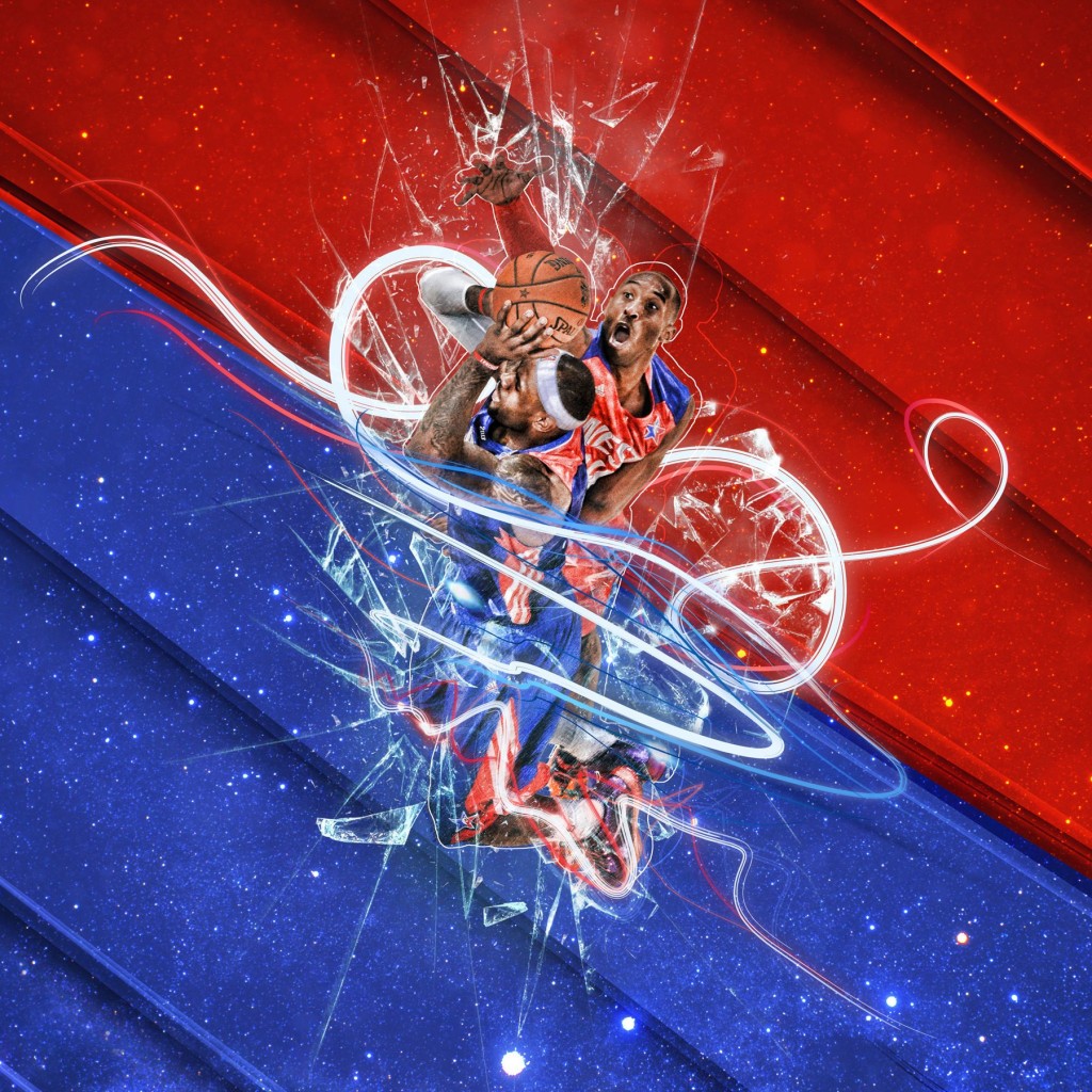 LeBron James Vs Kobe Bryant - NBA - Basketball Wallpaper for Apple iPad 2