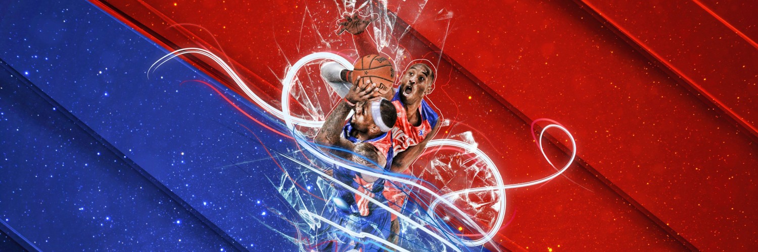 LeBron James Vs Kobe Bryant - NBA - Basketball Wallpaper for Social Media Twitter Header