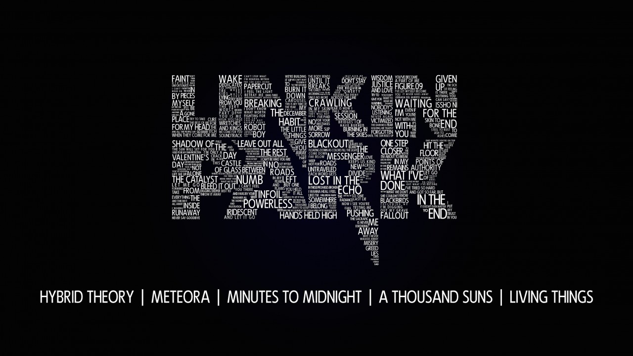 Linkin Park Typography Wallpaper for Desktop 1280x720