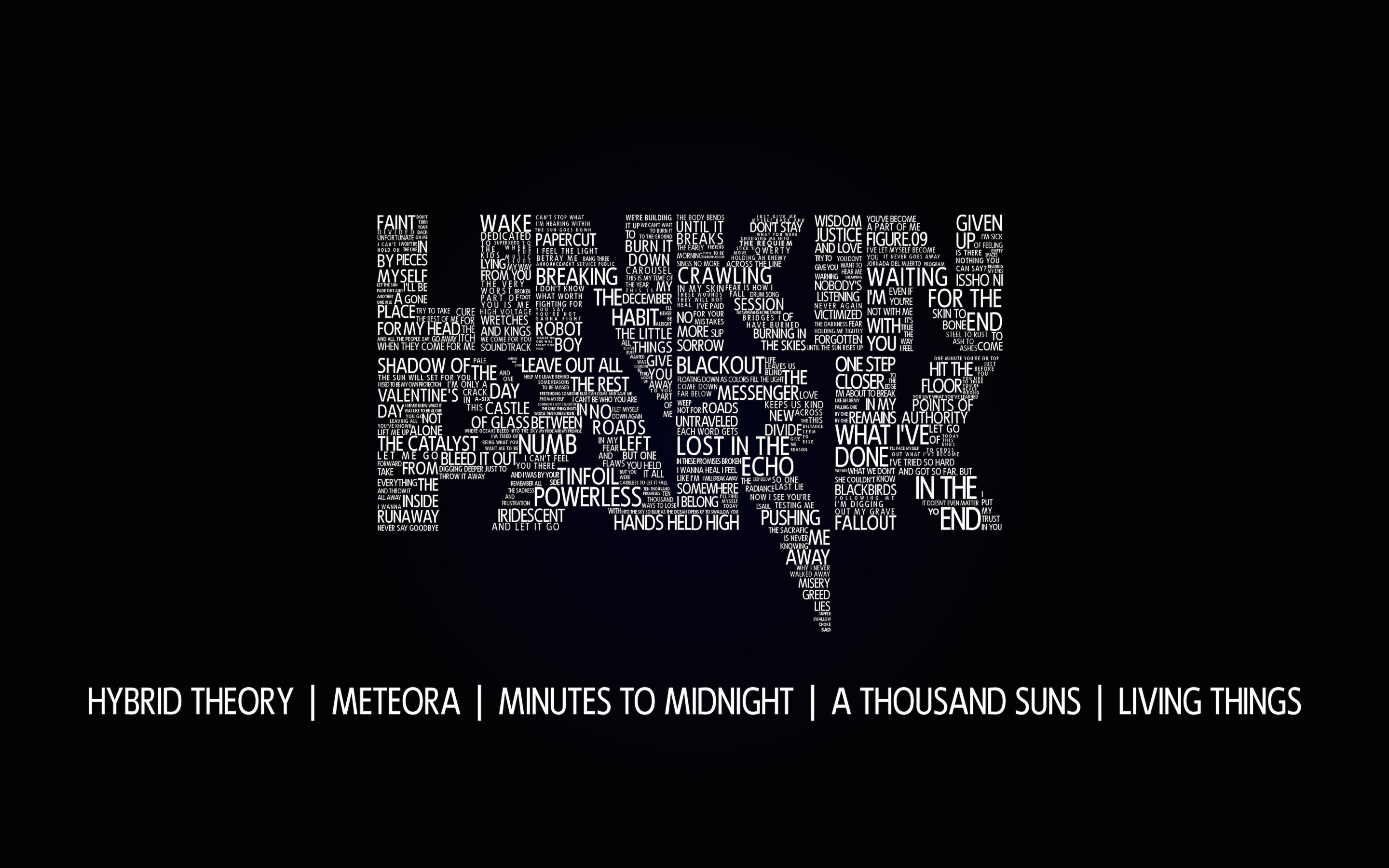 Linkin Park Typography Wallpaper for Desktop 2880x1800