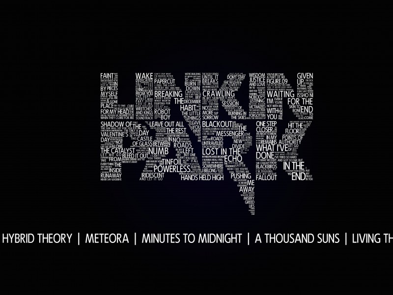 Linkin Park Typography Wallpaper for Desktop 800x600