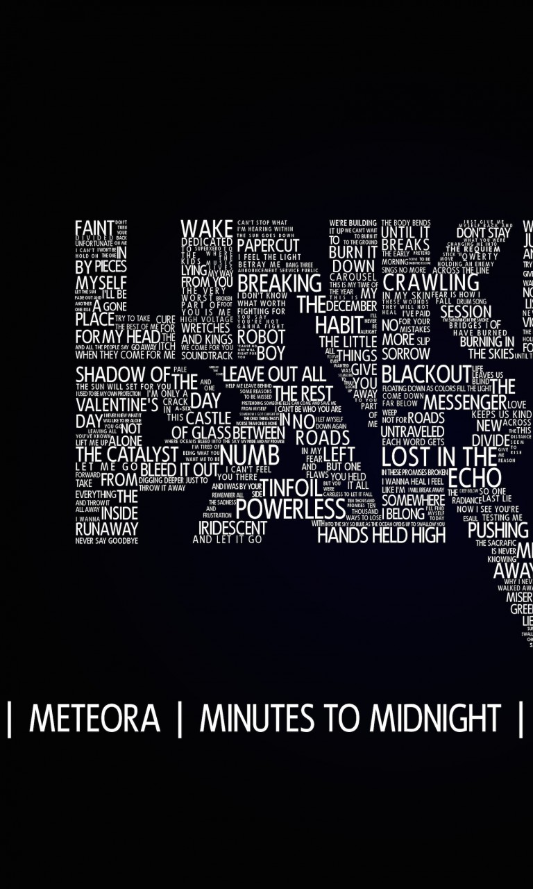 Linkin Park Typography Wallpaper for LG Optimus G