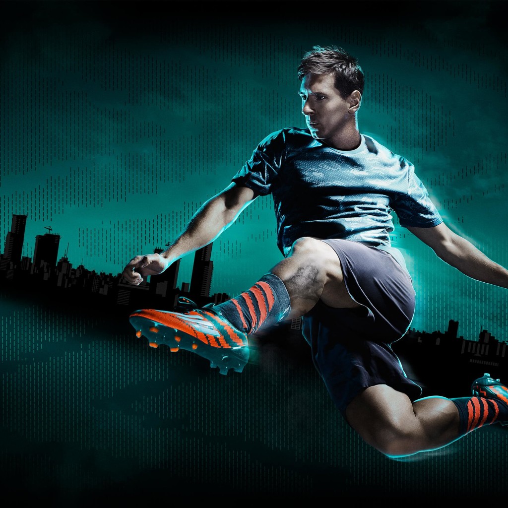 Lionel Messi Adidas Commercial Wallpaper for Apple iPad