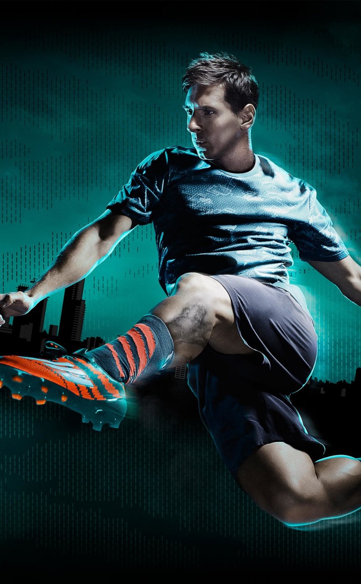 Lionel Messi Adidas Commercial Wallpaper for Apple iPhone 4 / 4s