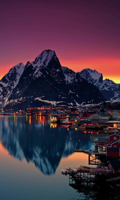 Lofoten Islands, Norway Wallpaper for HTC Desire HD