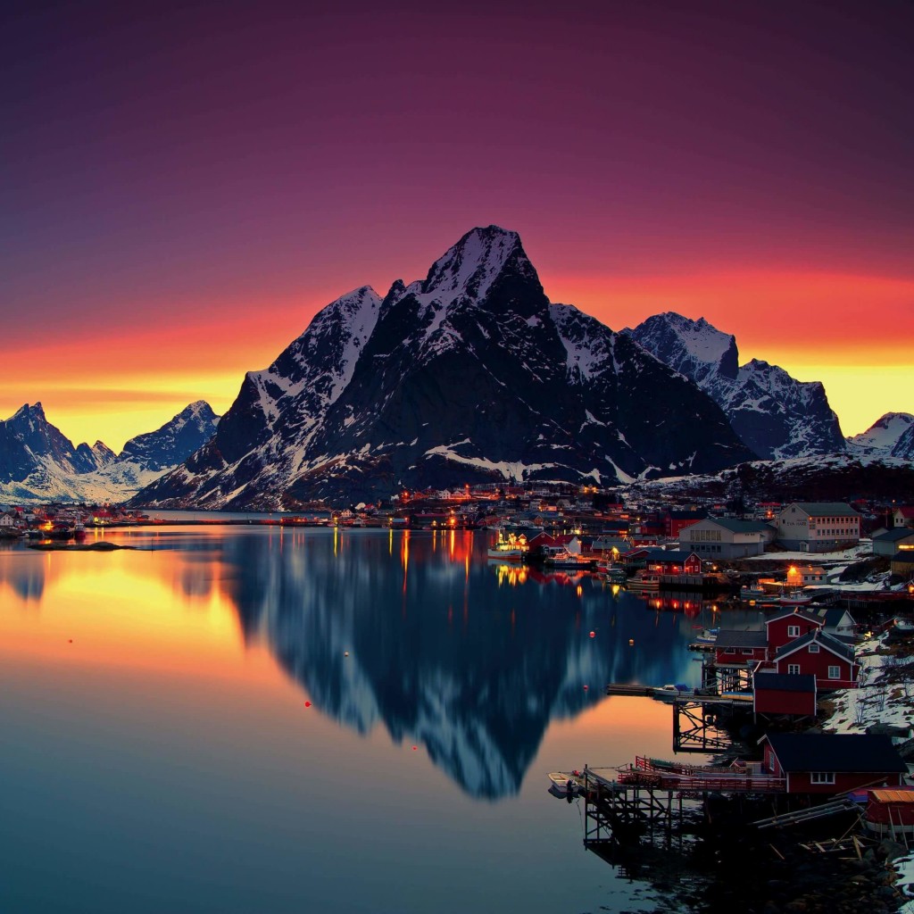 Lofoten Islands, Norway Wallpaper for Apple iPad 2